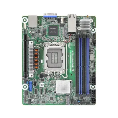 Placa Base ASRock EC266D4ID-2T/X550 Intel C266 LGA1700 DDR5 Mini ITX 10GbE RAID AST2600