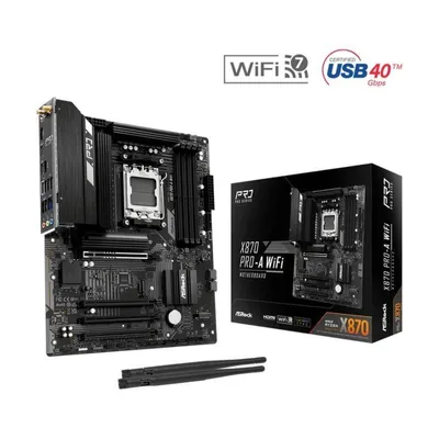 Placa Base ASRock X870 Pro-A WiFi X870 AM5 DDR5 ATX WiFi 7 USB4 PCIe 5.0 2.5GbE BT5.4