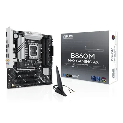 Placa Base ASUS B860M MAX GAMING AX B860 LGA 1851 DDR5 Micro ATX WiFi 6 2.5GbE M.2 PCIe 5.0