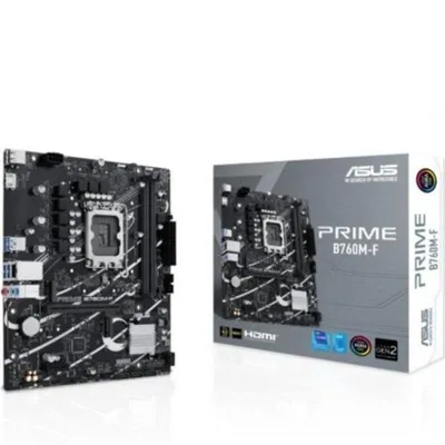 Placa Base Asus PRIME B760M-F B760 LGA 1700 DDR5 micro ATX PCIe 4.0 RGB AI Sync