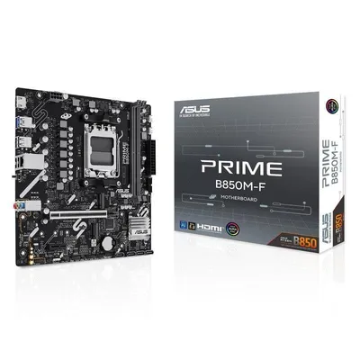 Placa Base ASUS PRIME B850M-F B850 AM5 DDR5 micro ATX 128GB PCIe 5.0 Gaming