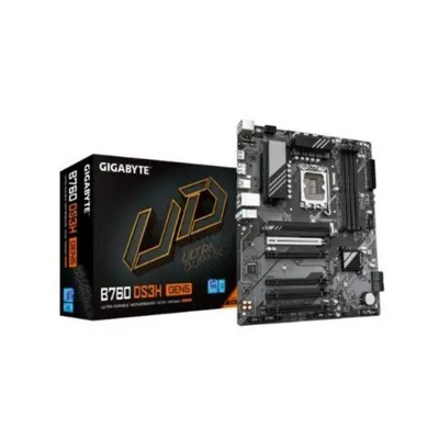 GIGABYTE B760 DS3H GEN5 Placa Base – Compatible con procesadores Intel Core 14ª generación, VRM digital de 8+2+1 fases, hasta 5600 MHz DDR5, 2 x M.2 PCIe 4.0, LAN 1 GbE, USB 3.2 Gen 2x2