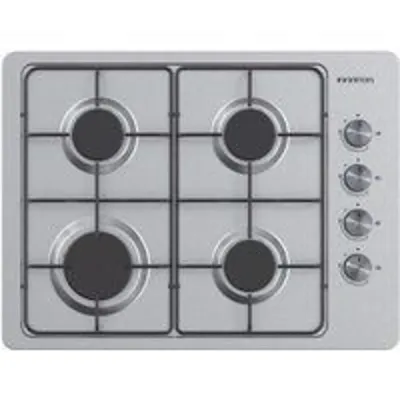 Placa de gas Infiniton GAS43BXAL 4 fuegos inox 43cm profundidad controles laterales