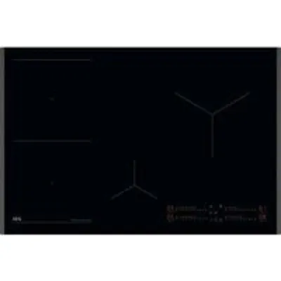 Placa de Inducción AEG TI84IB30FB 80cm 4 Zonas 7350W Stop&Go Hob²Hood Negra Integrada