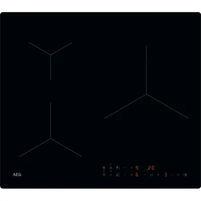Placa de inducción AEG TN63IP0BIB 3 Zonas 60 cm Touch PowerBoost Hob2Hood Negra