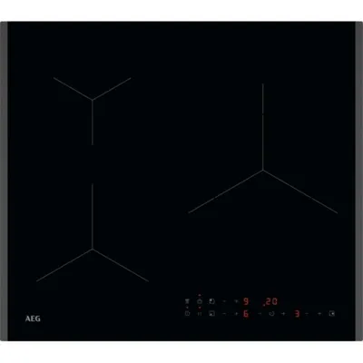 Placa Inducción AEG TN63IP0BFB 3 Zonas 60 cm PowerBoost Hob2Hood Negro