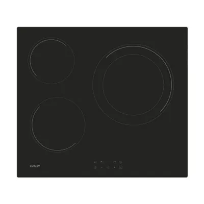 Placa Vitrocerámica Candy CH63DCC Touch Control 3 zonas 5700W Negra