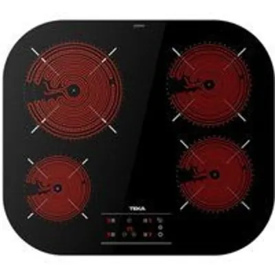 Placa Vitrocerámica Teka TCC 64310 TTC BK Control Táctil 4 Zonas Booster 6500W 60cm