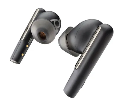 Poly Auriculares intraurales Voyager Free 60/60+ certificación Microsoft Teams negros (2 unidades)