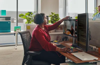 Poly Auriculares monoaurales Blackwire 3315 USB-C + Conector de 3,5 mm + Adaptador USB-C/A