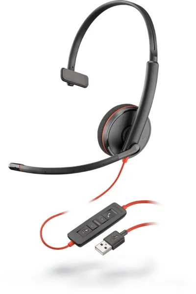 POLY Blackwire C3210 Auriculares Alámbrico USB-A Negro