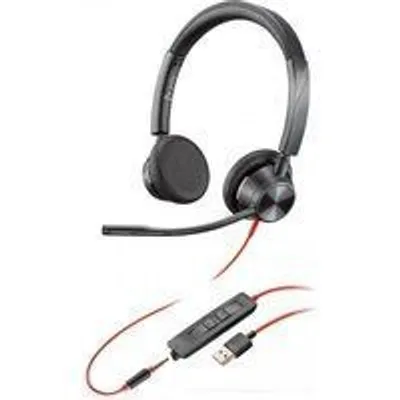 Poly Blackwire C3325-M Auriculares Binaurales USB/Jack 3.5mm Negro