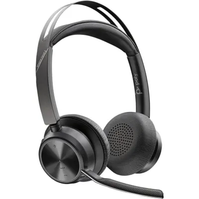 Poly Voyager Focus 2 Auriculares Inalámbricos Estéreo Negros
