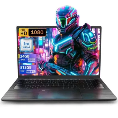 Portátil Vanwin 15,6" Intel Celeron N5095 24GB 512GB SSD Huella Teclado Retroiluminado