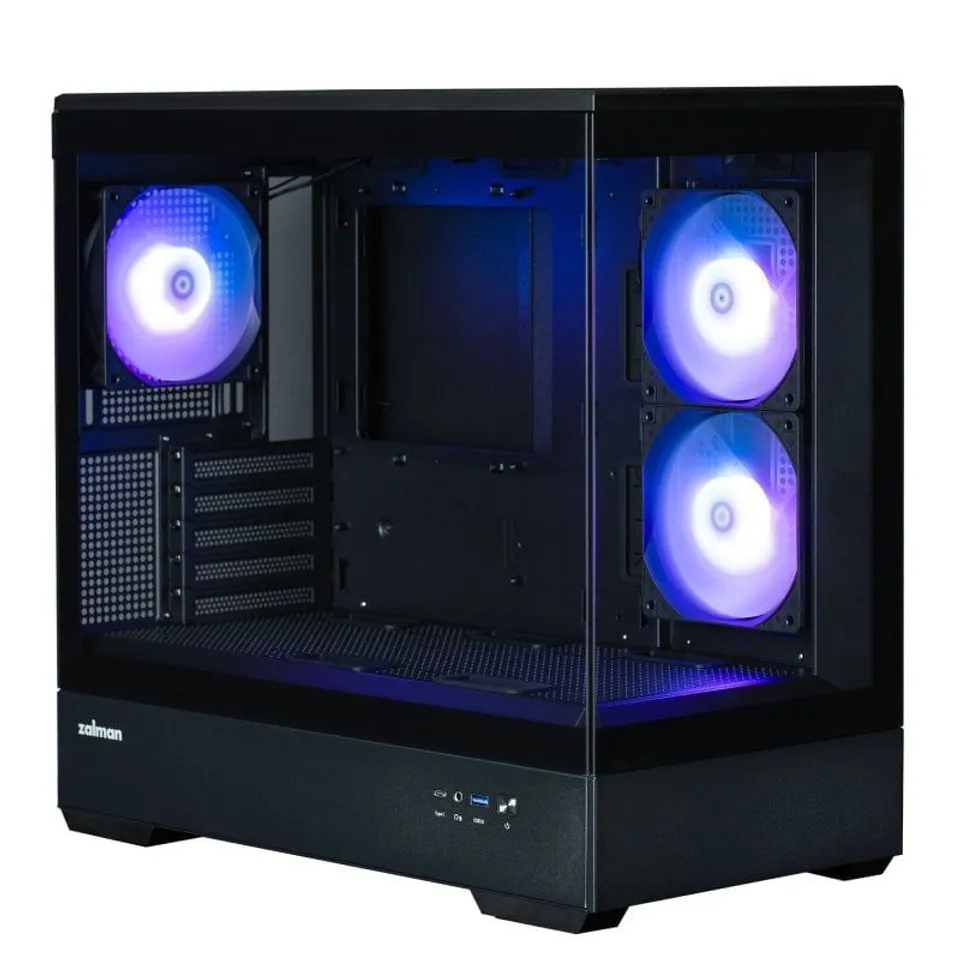 Zalman P30 Mini Torre Cristal ARGB USB-C 3.2 Negra