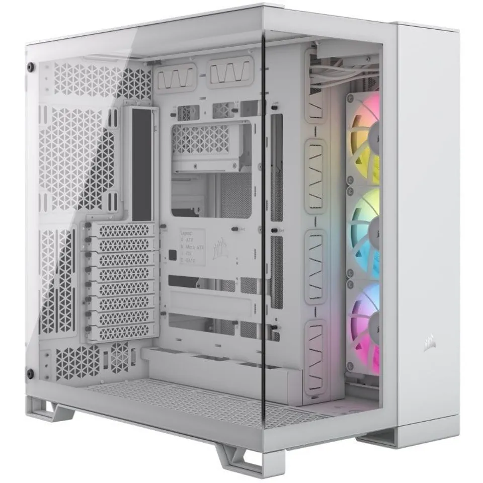 Corsair 6500X RGB Semitorre ATX Blanca Doble Cristal USB-C