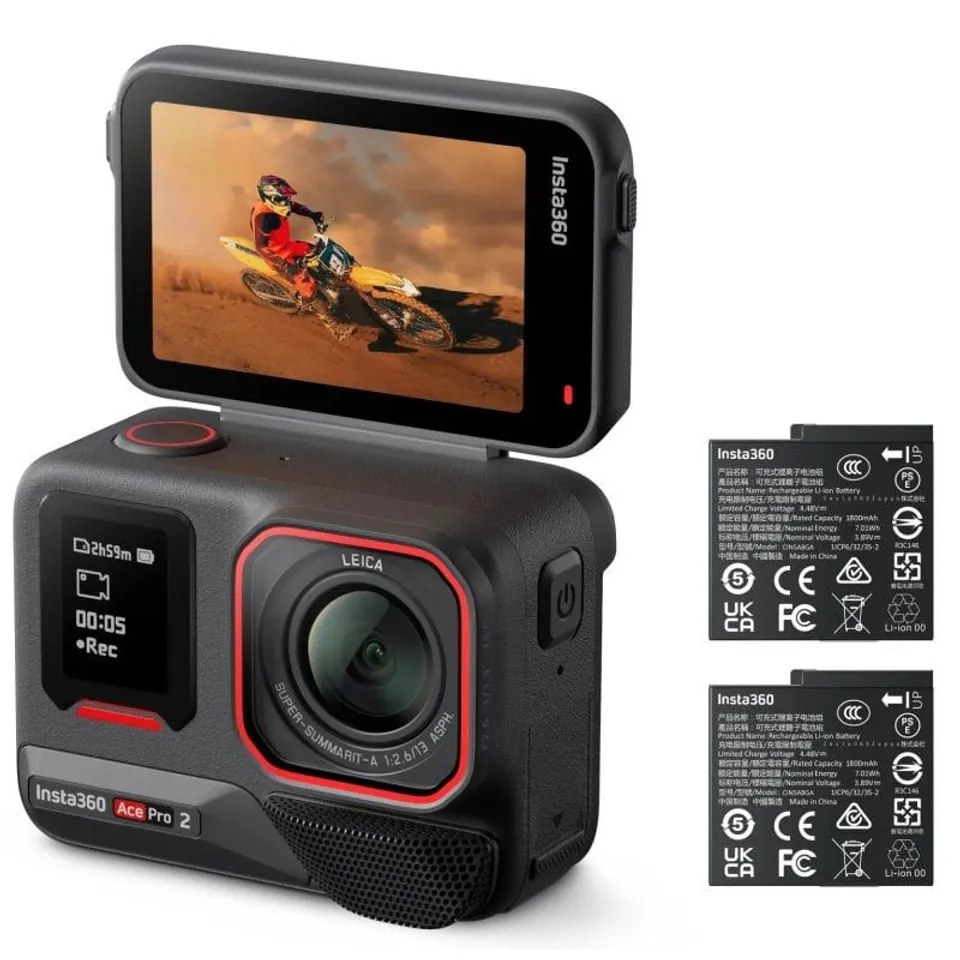 Insta360 Ace Pro UltraHD 8K Gran Angular Dual Battery 2-Pack