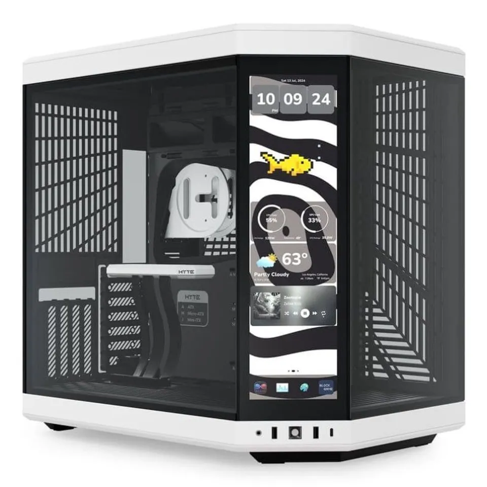 HYTE Y70 Touch Infinite Negro/Blanco EATX 14.9" Templado