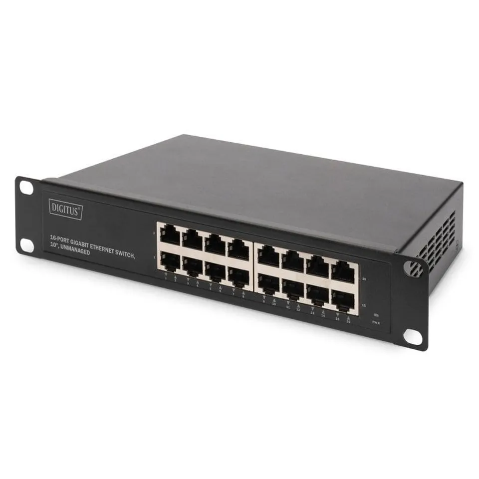 Digitus Conector Gigabit Ethernet 16Ppuertos No Administrado