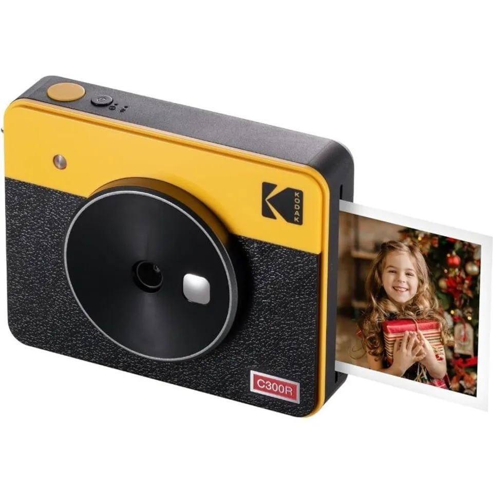Kodak Mini Shot 3 Retro Cámara y Impresora Fotográfica 2 en 1 Amarilla