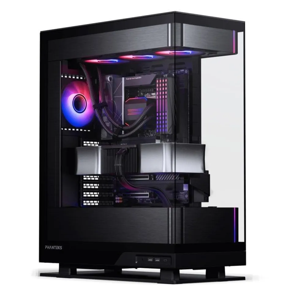 Phanteks Evolv X2 D-RGB USB-C Doble Cristal Templado Negra