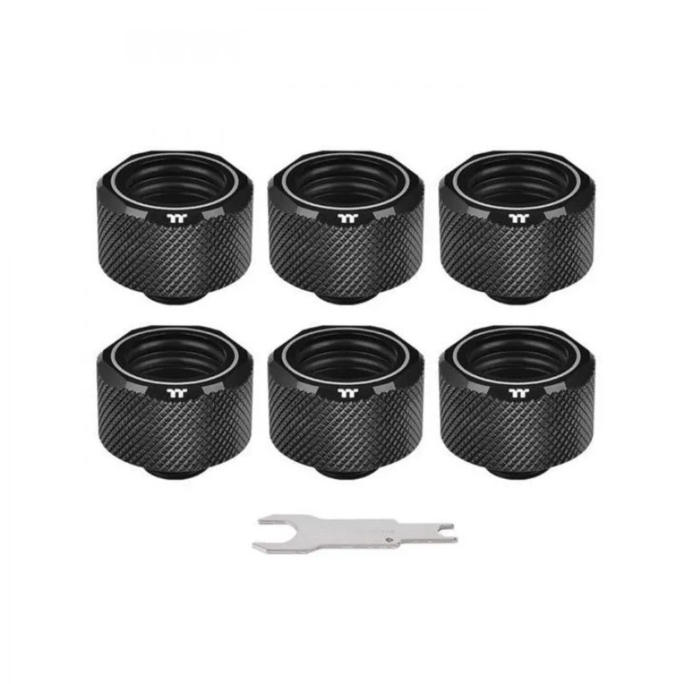 Thermaltake Pacific C-Pro Pack 6x G1/4 PETG 16mm Negro