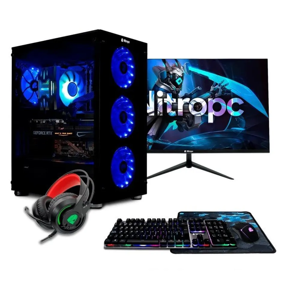 Nitropc Pack Gold v2 Ryzen5 8400F 32GB 1TB M2 RTX4060 24in