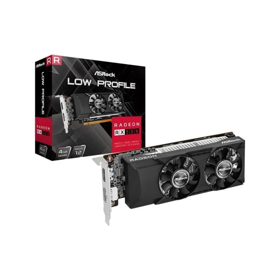 ASRock Radeon RX550 4GB GDDR5 Low Profile Doble Ventilador