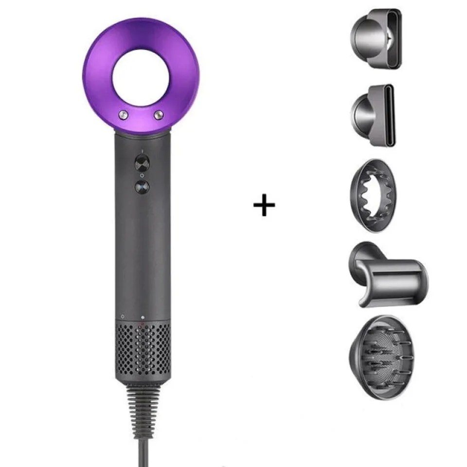 Arzopa Súper 1600W Secador de Pelo Púrpura con Accesorios