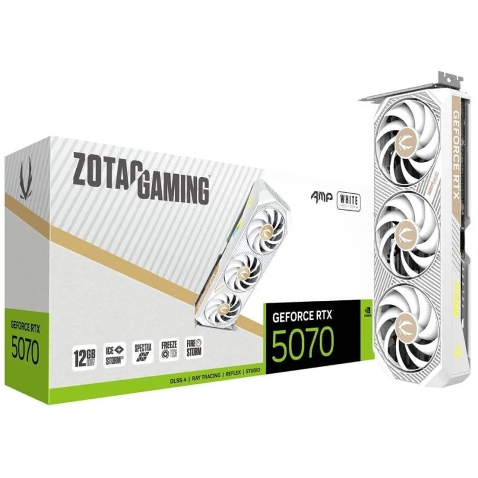 ZOTAC GAMING GeForce RTX 5070 AMP White Edition 12GB GDDR7