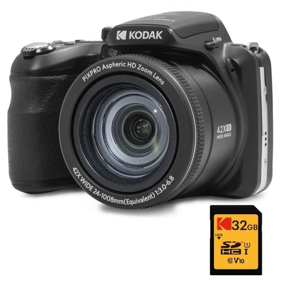 Kodak Pixpro Astro Zoom AZ425 Bridge Black + 32GB SDHC