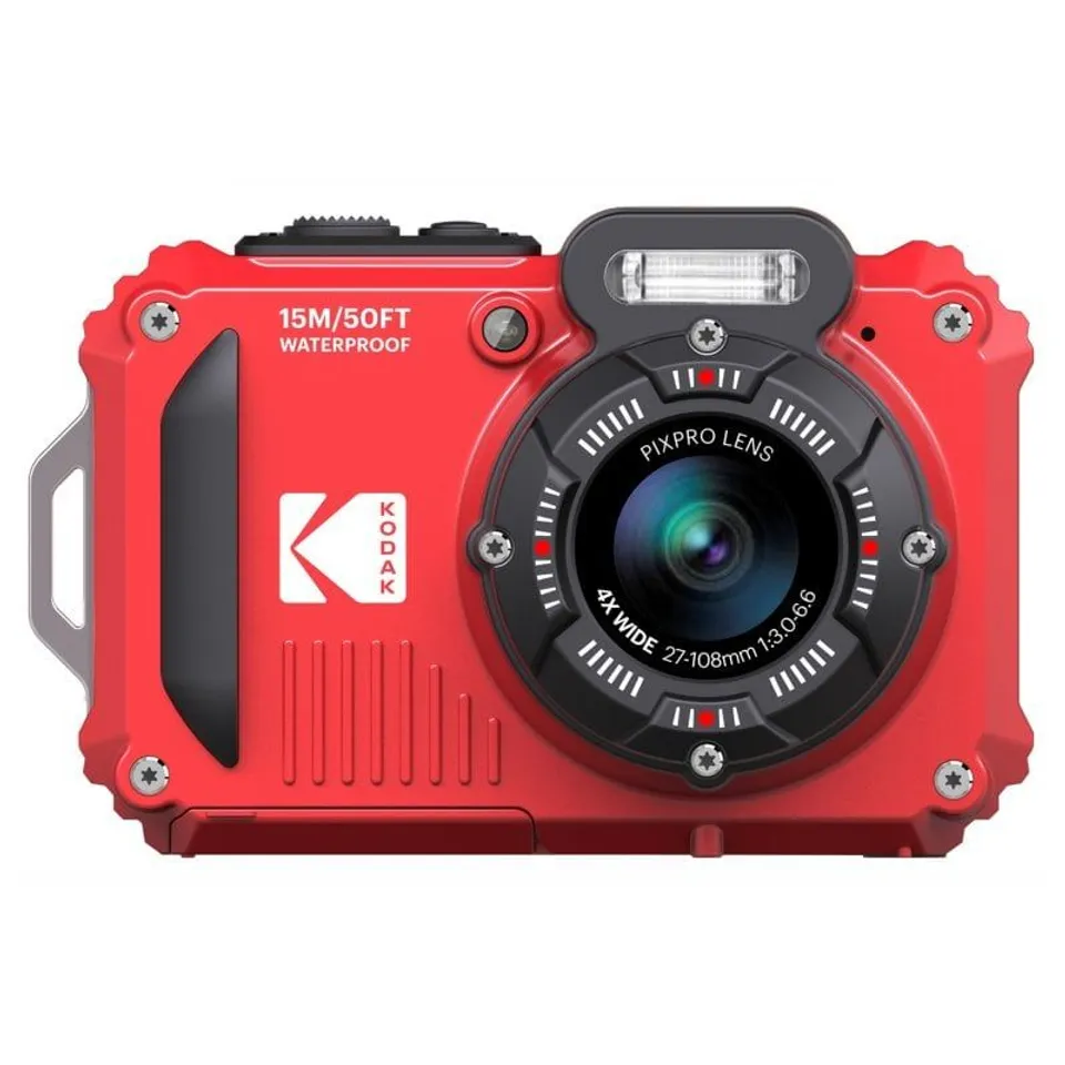 Kodak PIXPRO WPZ2 Cámara Impermeable 16MP WiFi Roja