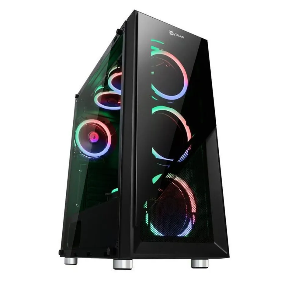 Talius Valkyria Cristal Templado USB 3.0 RGB Negro