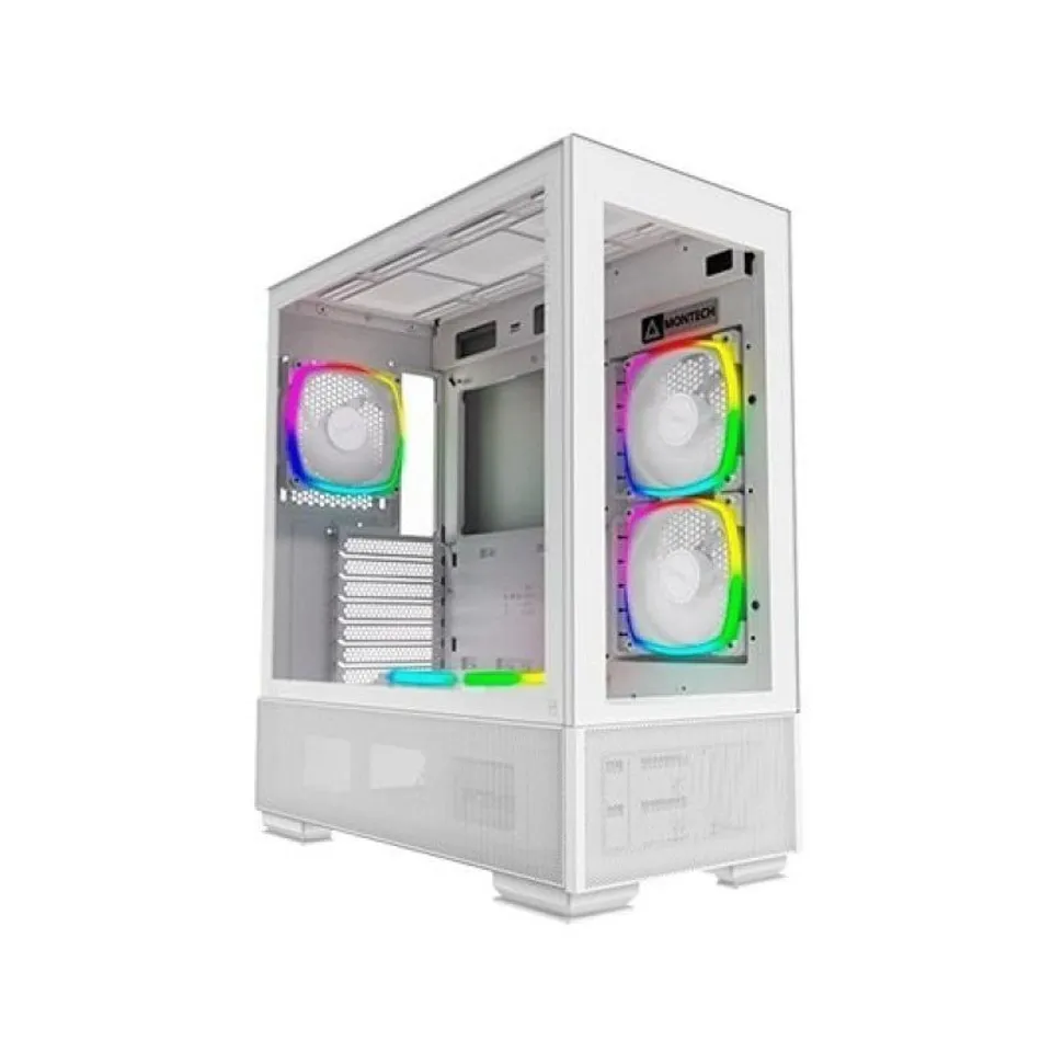 Montech Sky Two White Vidrio Templado ARGB 4 Fans 400mm GPU