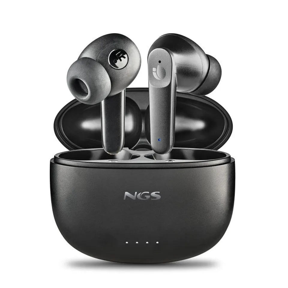 NGS Artica Hush Bluetooth Negro, Cancelación de Ruido Activa