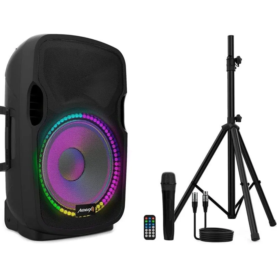 Audibax Party 12 500W Bluetooth con Soporte y Micrófono