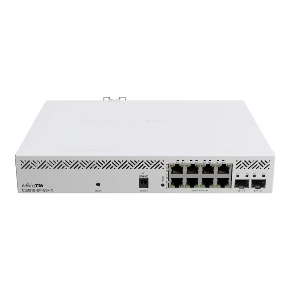 Mikrotik CSS610-8P-2S+IN Switch PoE 8 Puertos Gigabit + 2 SFP