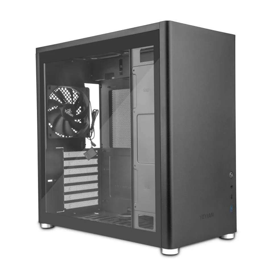 Yeyian Hussar Plus ATX Torre Cristal Templado USB 3.2 Negra