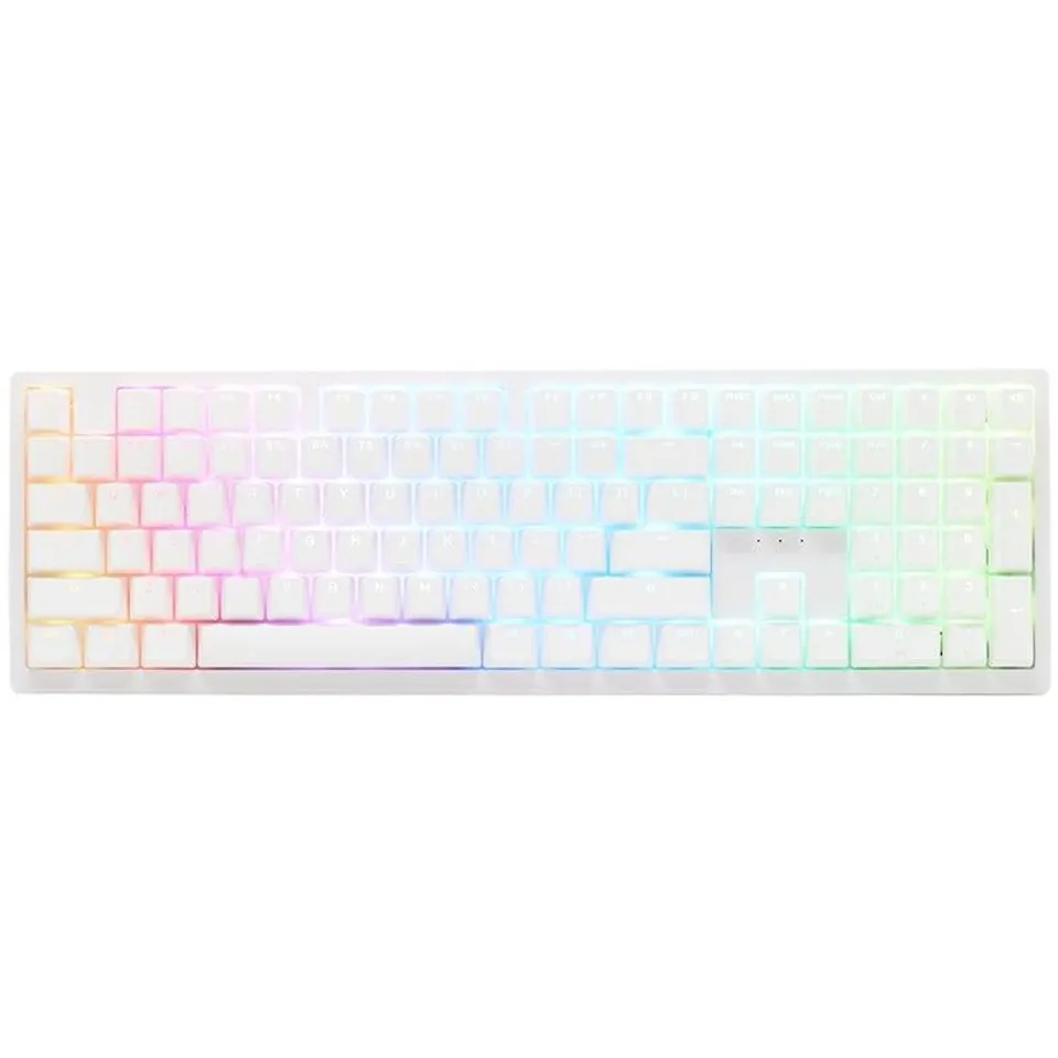 Ducky Zero 6108 RGB MX2A Brown Pure White Tri-mode