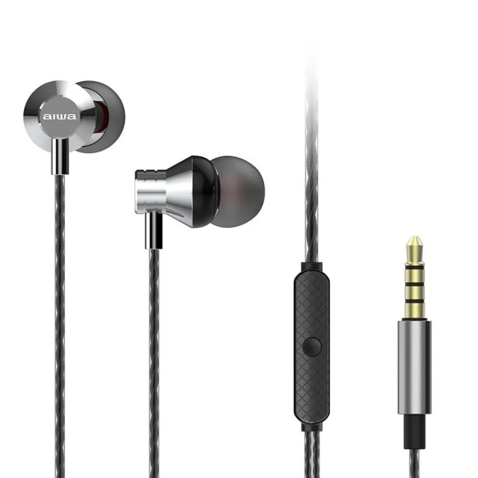 Aiwa ESTM-50 Auriculares con Micrófono Plateados