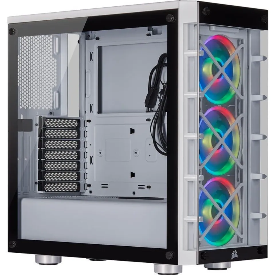 Corsair iCUE 465X RGB Blanca Cristal Templado USB 3.0