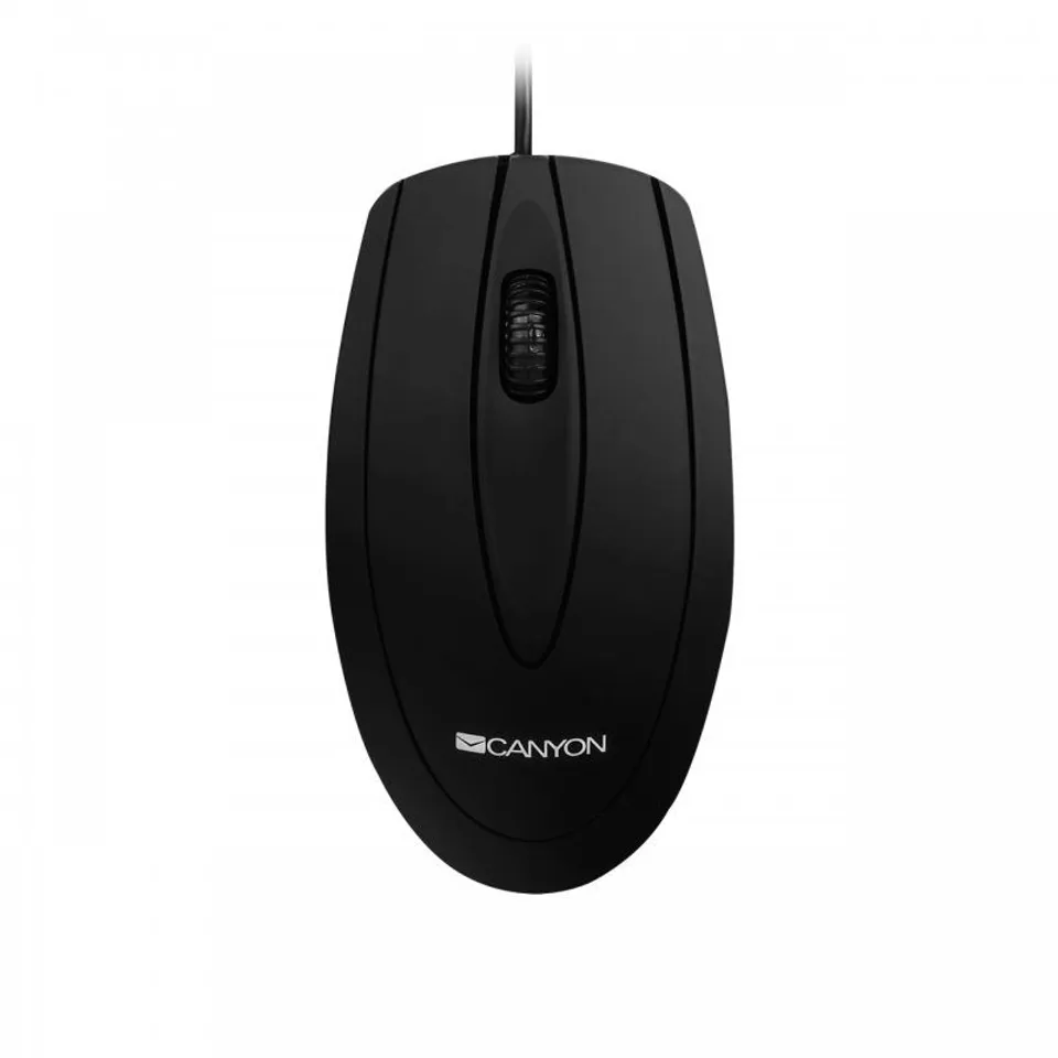 Canyon CNE-CMS1 Ratón Óptico 1000DPI Negro