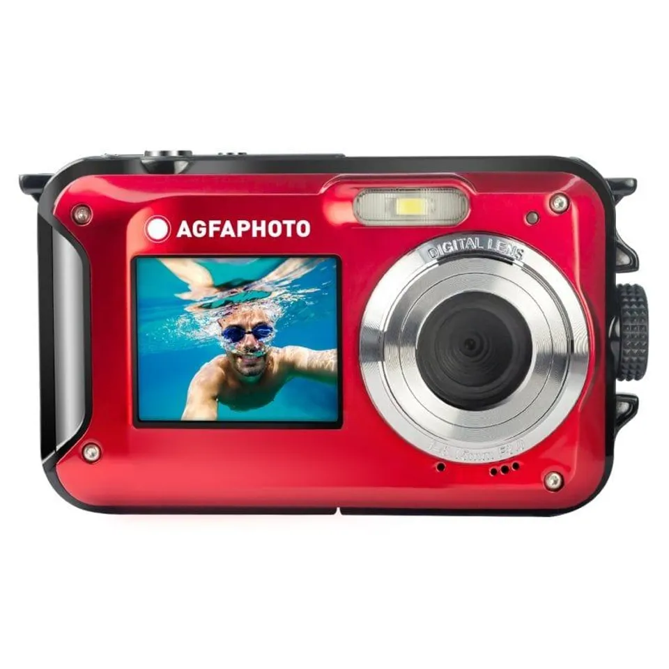 AgfaPhoto Realishot WP8000 Cámara de 24MP Roja