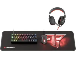 Tempest Oblivion Pro Pack Teclado Mecánico RGB Ratón Auriculares Alfombrilla