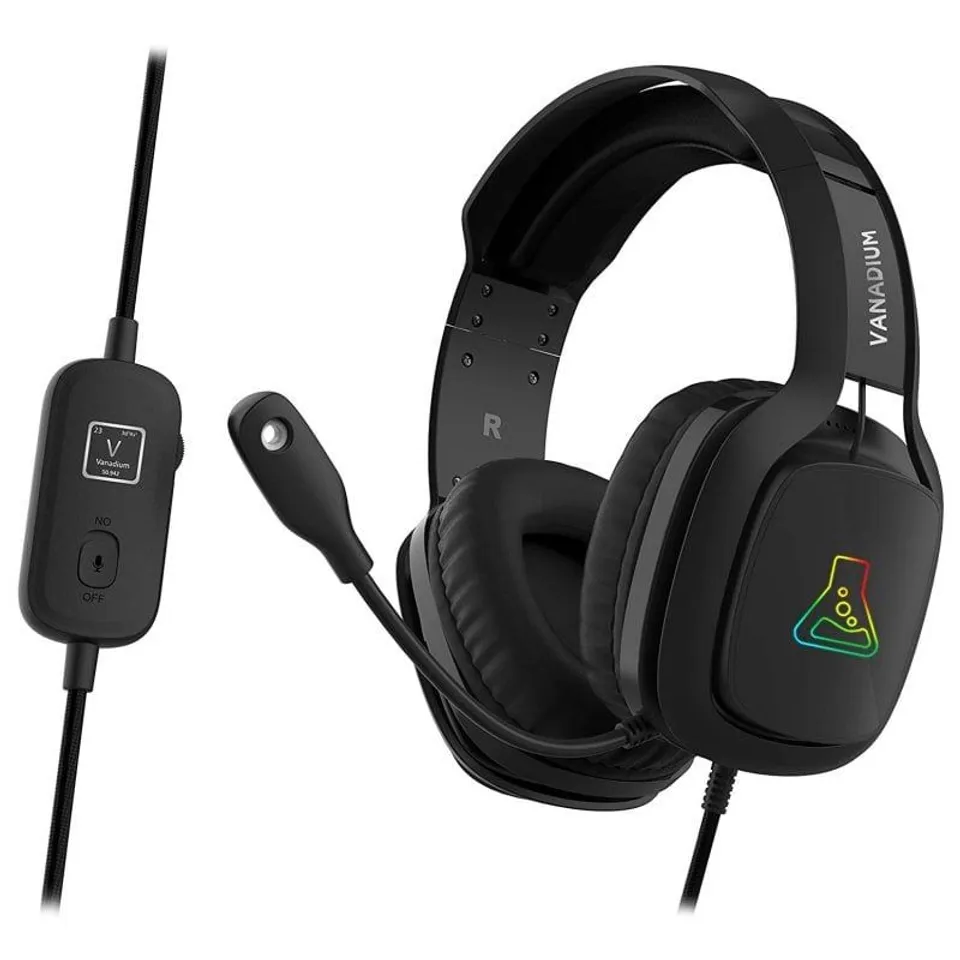 G-Lab Korp Vanadium Auriculares Gaming RGB Negros