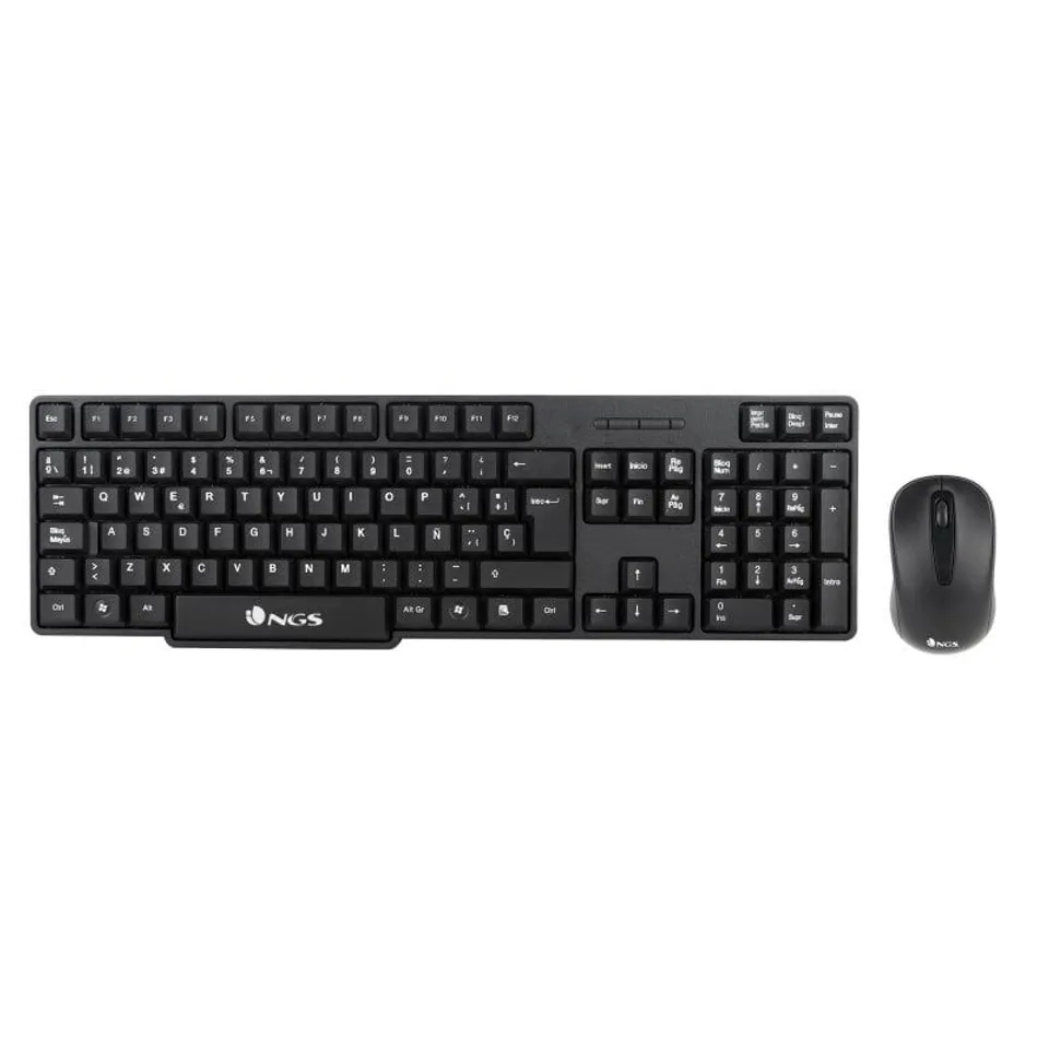 NGS Euphoria Teclado Qwerty Español Ratón Inalámbrico 2.4GHz