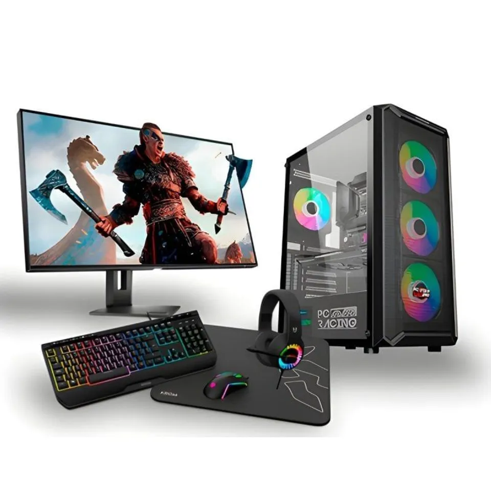 PC Racing i7-12700F RX 7600 XT 32GB/1TB + 24″ FHD Monitor