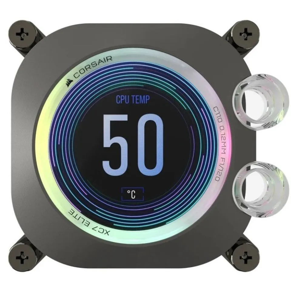 Corsair iCUE XC7 RGB ELITE LCD Bloque Agua CPU Gris Sigilo