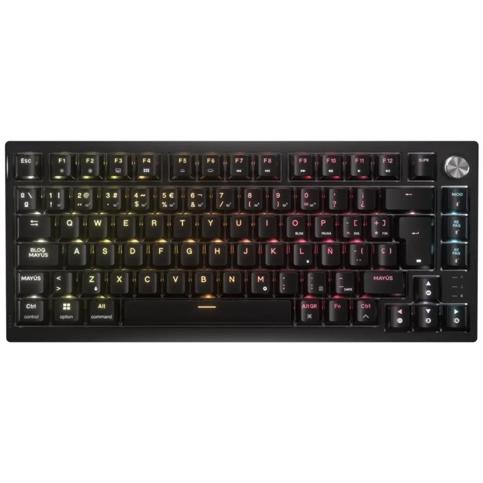 Corsair K65 PLUS Wireless 75% Mecánico MLX Bluetooth Negro