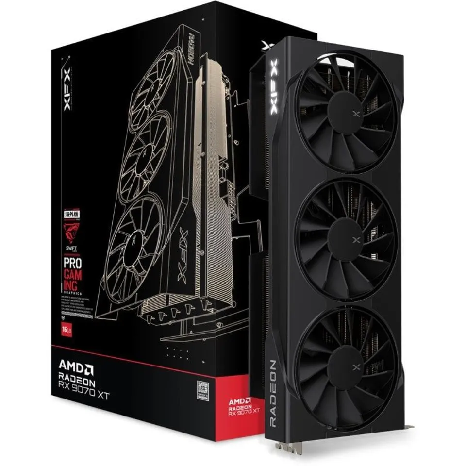 XFX AMD Radeon RX 9070 XT 16GB GDDR6 Triple Fan